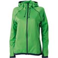 veste sports publicitaires polaire a capuche femme vert  marine